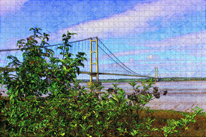 UK England The Humber Bridge Kingston-upon-Hull Jigsaw Puzzle Wooden 1000 Piece