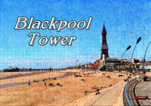 UK England The Blackpool Tower Jigsaw Puzzle Wooden 1000 Piece