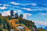 Austria Schwaz Tyrol Castle Freundsberg Jigsaw Puzzle Wooden 1000 Piece