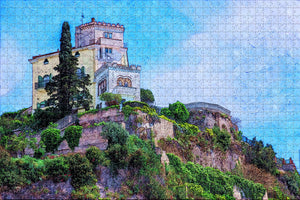 Italy Amalfi Coast Cliff House Villa Jigsaw Puzzle Wooden 1000 Piece