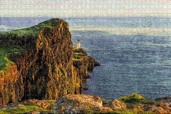 UK England Isle of Skye Neist Point Lighthouse Jigsaw Puzzle Wooden 1000 Piece