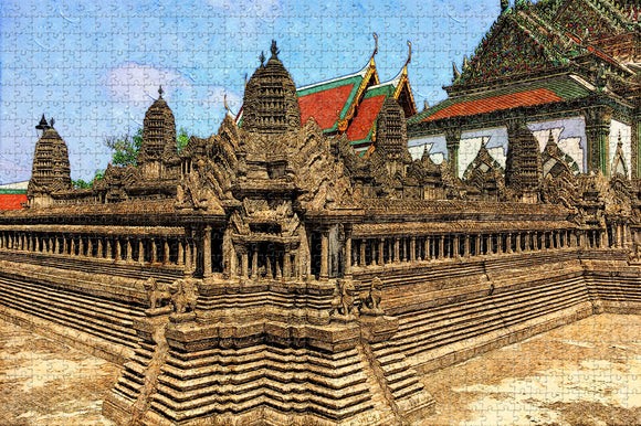 Thailand Great Palace Bangkok Jigsaw Puzzle Wooden 1000 Piece