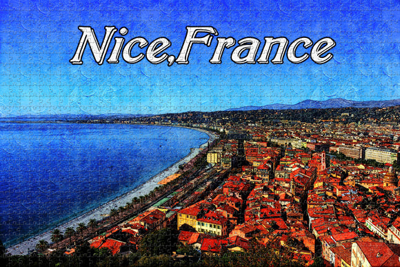 France Nice Jigsaw Puzzle Wooden 1000 Piece