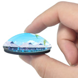 Papeete French Polynesia 3D Fridge Magnet Crystal Glass