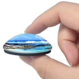 Vanuatu 3D Fridge Magnet Crystal Glass